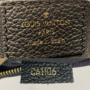 Louis Vuitton Pallas Noir/Black Chain Clutch (CA1106)