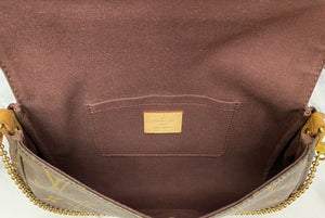 Louis Vuitton Favorite MM Monogram Clutch Purse (SA0124)