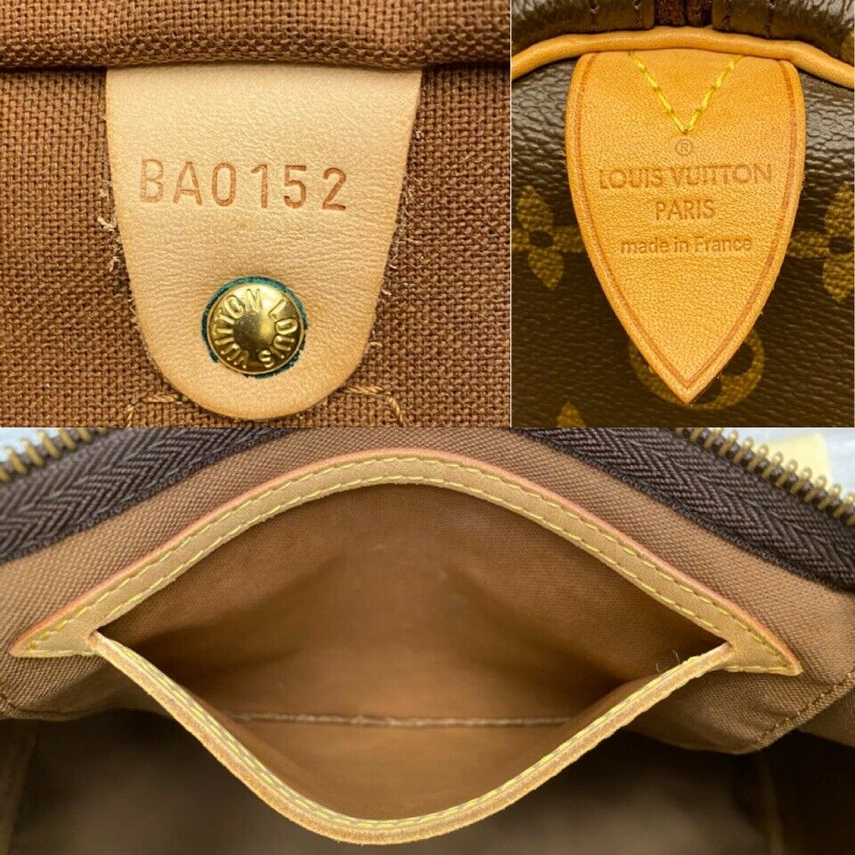 Louis Vuitton Speedy 35 Monogram Doctor Style Handbag (AA2008