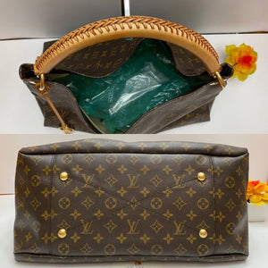 Louis Vuitton Artsy MM Monogram Shoulder Bag Tote Purse (GI4181)