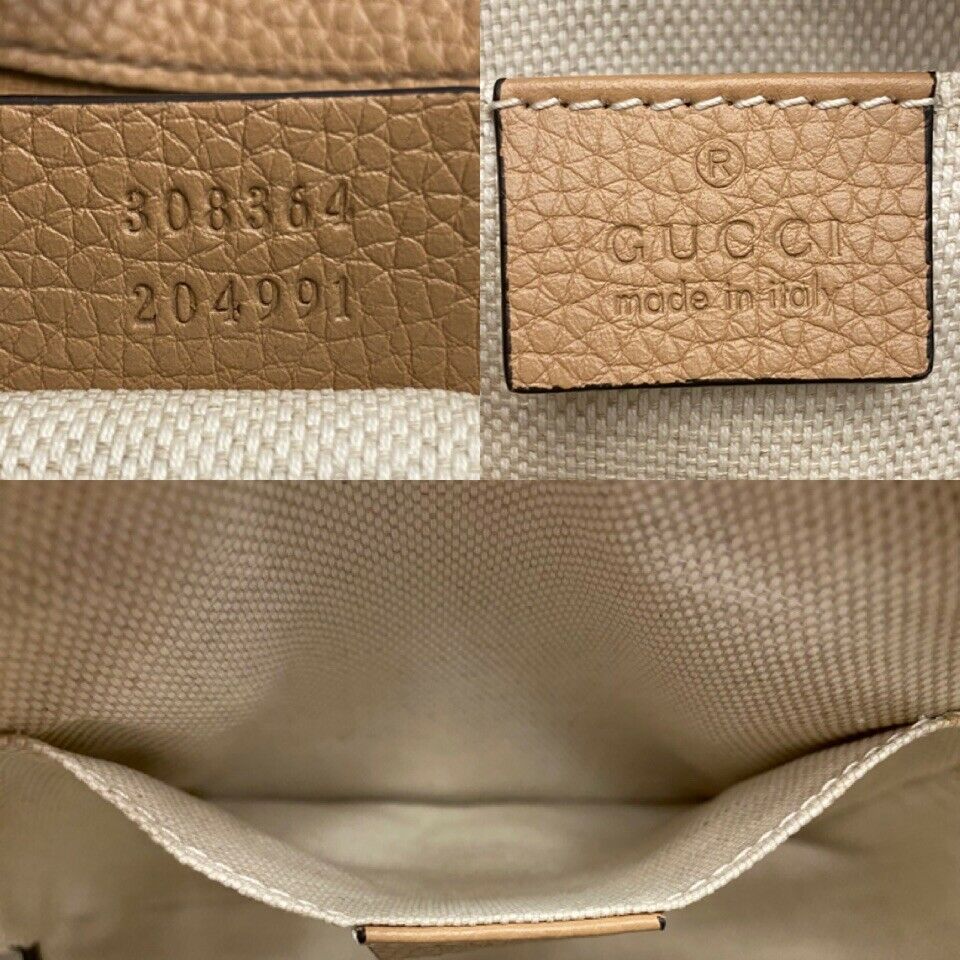 Gucci Soho Disco Leather Crossbody Bag 308364 Brown Pony-style