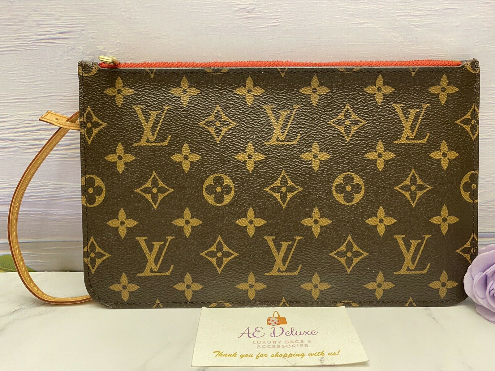 Louis Vuitton Neverfull MM/GM Monogram Cherry Clutch (SD0126) – AE