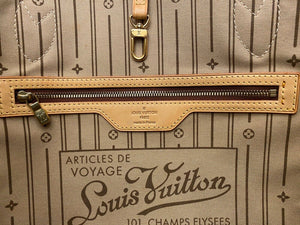 Louis Vuitton Neverfull MM Monogram Beige Tote (SA1190)