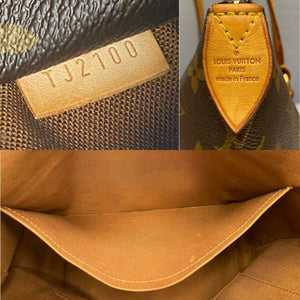 Louis Vuitton Totally MM Monogram Shoulder Purse Tote Handbag (TJ2100)