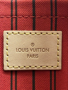 Louis Vuitton Neverfull MM/GM Cherry Monogram Wristlet/Pouch/Clutch (SD1220)