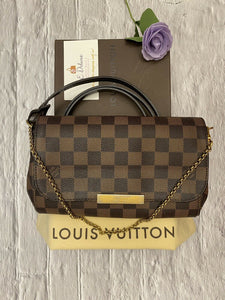 Louis Vuitton Favorite PM Damier Ebene Clutch Crossbody(SD2114)