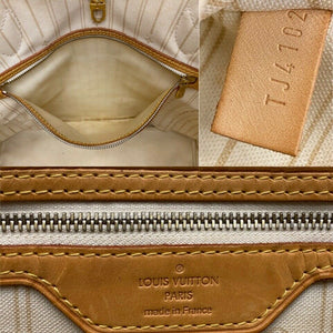 Louis Vuitton Neverfull GM Damier Azur Beige Shoulder Bag Tote Purse(TJ4102)