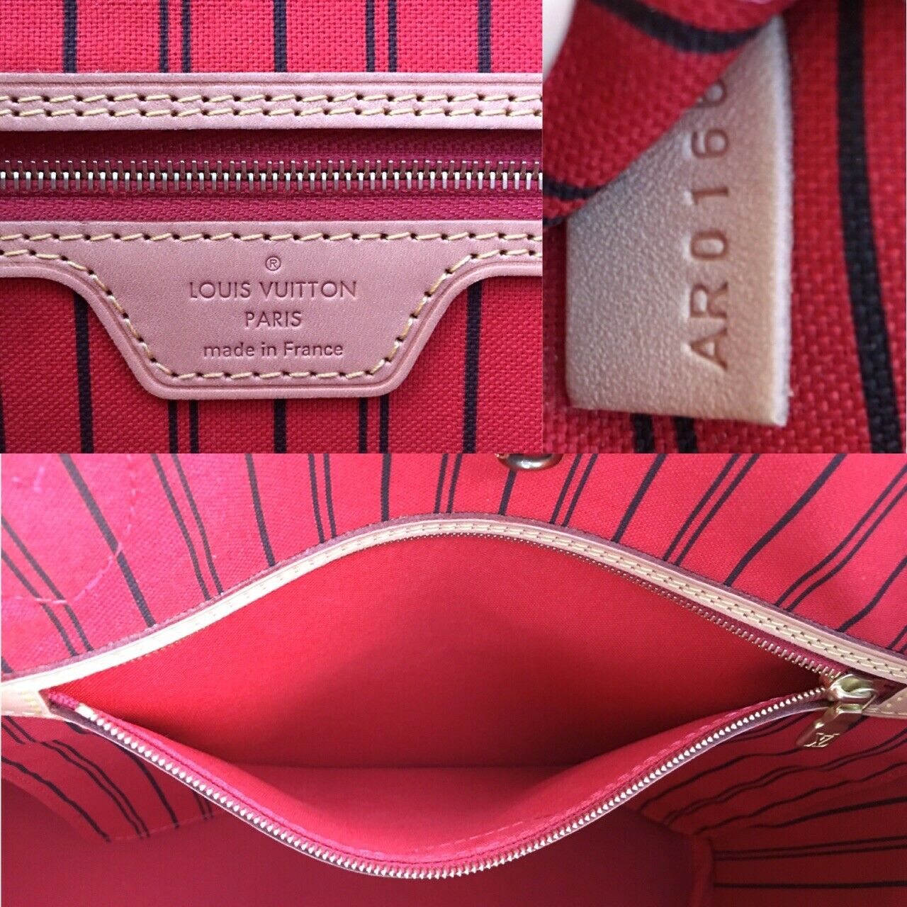 Sold at Auction: Louis Vuitton, LOUIS VUITTON NEVERFULL MM ROSES & CHERRY  WALLET