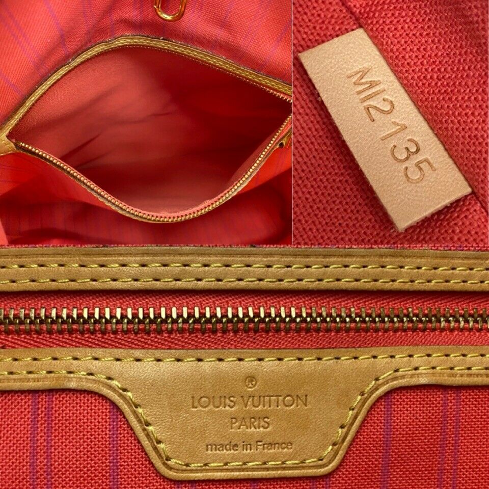 Louis Vuitton Delightful MM Damier Azur NM Hot Pink Tote Shoulder (MI2 – AE  Deluxe LLC®