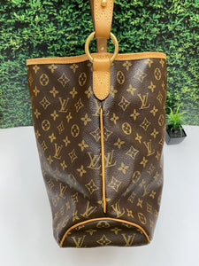 Louis Vuitton Delightful MM Monogram Beige Shoulder Bag Tote Purse (MI0141)