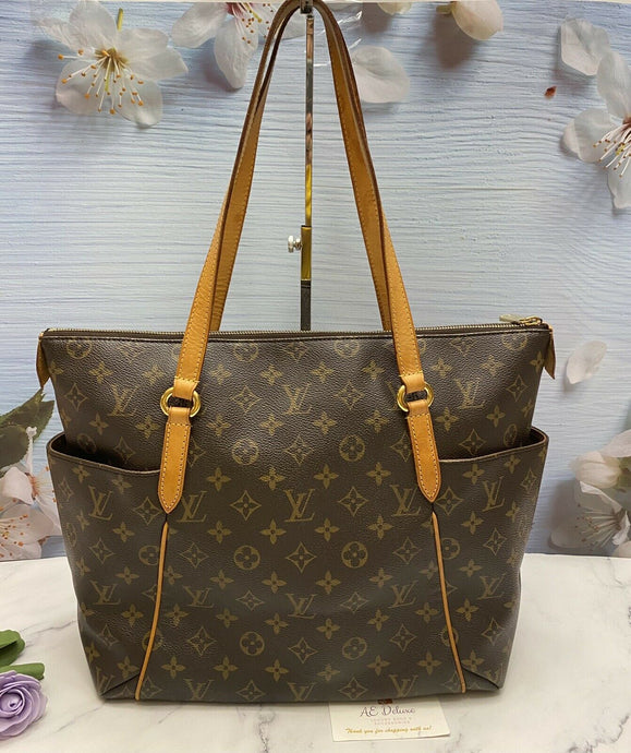 Louis Vuitton Totally MM Monogram Shoulder Purse Tote Handbag (TJ2100)