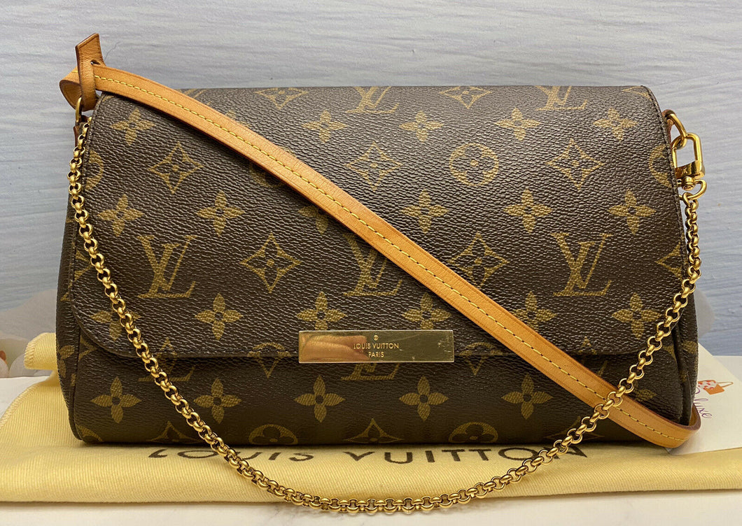 🌸100% AUTH Louis Vuitton Favorite MM Monogram Crossbody/Clutch Handbag  SOLD OUT