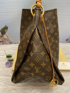 Louis Vuitton Artsy MM Monogram Shoulder Bag Tote Purse (GI0182)
