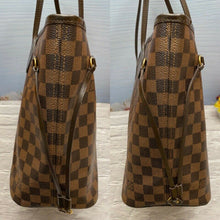 Load image into Gallery viewer, Louis Vuitton Neverfull MM Damier Ebene Cherry Red Tote Shoulder Bag(GI4181)