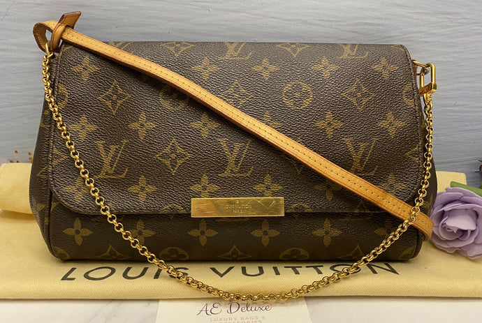 Louis Vuitton Favorite MM Monogram Clutch Purse (MI3174)