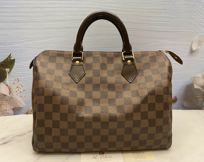 LOUIS VUITTON Speedy 30 Damier Ebene Handbag Purse Bag (SP3170)