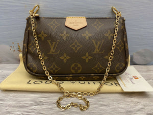 BRAND NEW Louis Vuitton Multi Pochette Accessories MNG Chain Mini Poch – AE  Deluxe LLC®