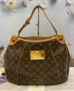 Louis Vuitton Galliera PM Monogram Shoulder Bag Handbag Tote Purse (MI5019)