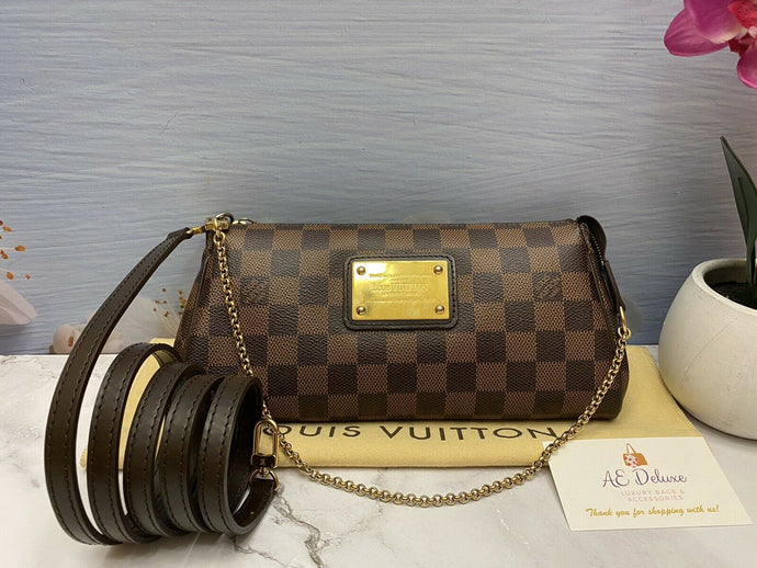 Louis Vuitton Eva Damiar Ebene Clutch (DU2131)