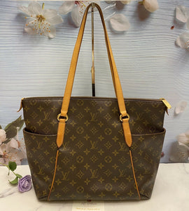 Louis Vuitton Totally MM Monogram Shoulder Tote Handbag (TJ1120)
