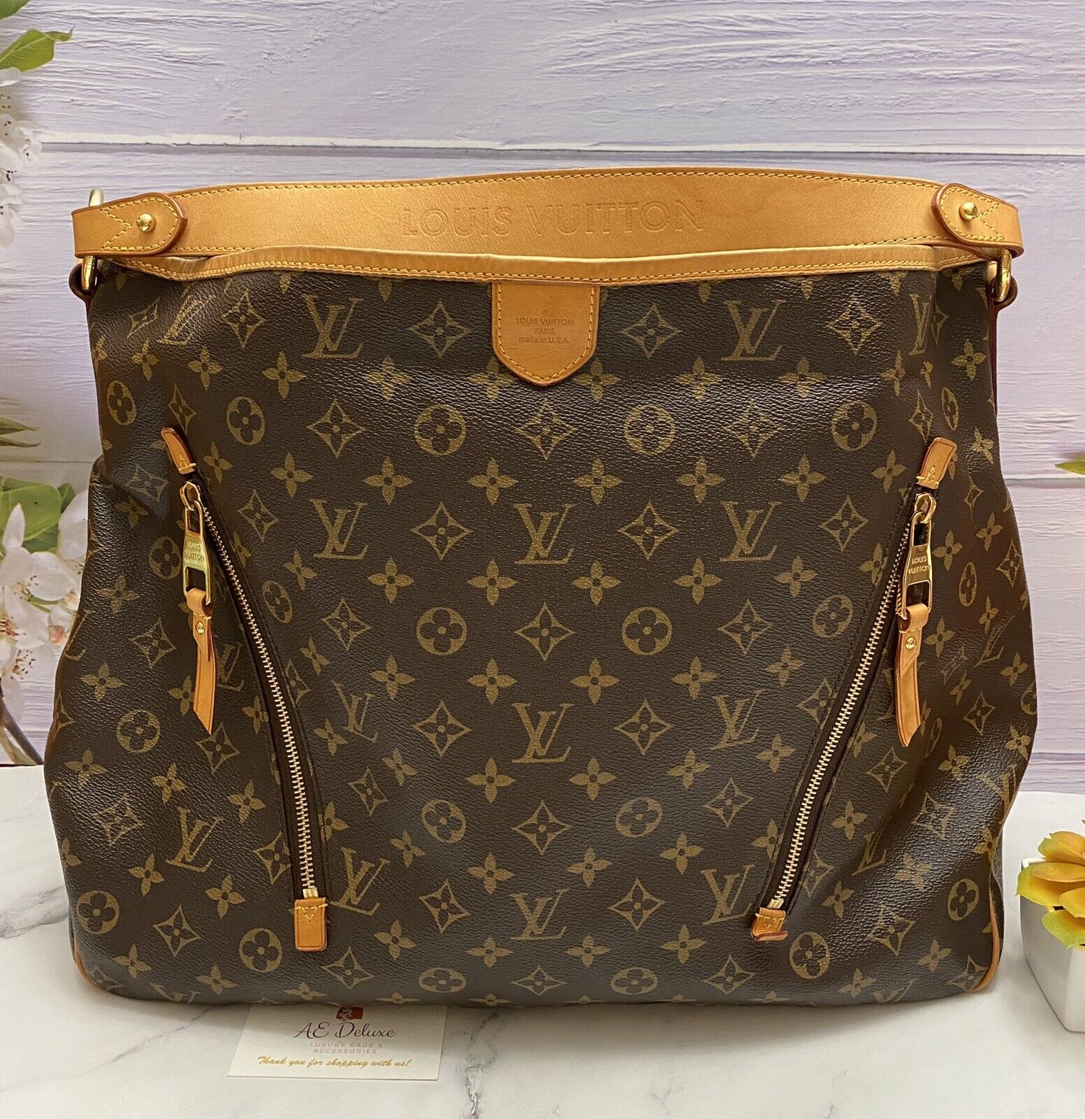 Louis Vuitton Delightful GM Monogram Large Handbag Shoulder Bag