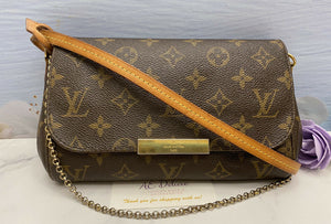 Louis Vuitton Favorite PM Monogram Clutch Crossbody Purse (SA4143)