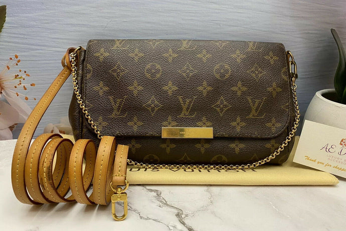 Louis Vuitton Favorite MM Monogram Clutch Purse (SA0154)