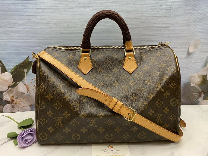 Louis Vuitton Speedy 35 Bandouliere Mono Shoulder Handbag (DU0173)