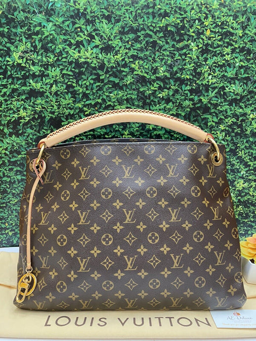 Louis Vuitton Artsy MM Monogram Shoulder Bag Tote Purse (GI0192)