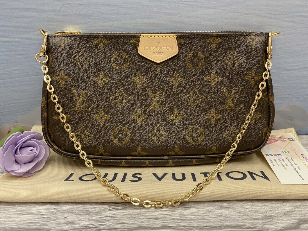 NEW Louis Vuitton Multi Pochette Accessories MNG Purse Wristlet + Dust – AE  Deluxe LLC®