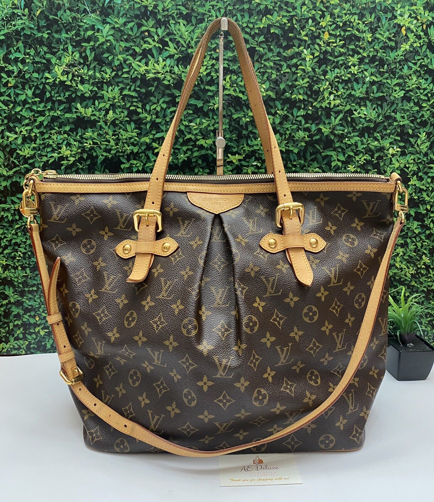 Louis Vuitton Palermo GM Monogram Handbag Shoulder Purse Crossbody