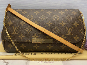 Louis Vuitton Favorite MM Monogram Purse (SA1105)