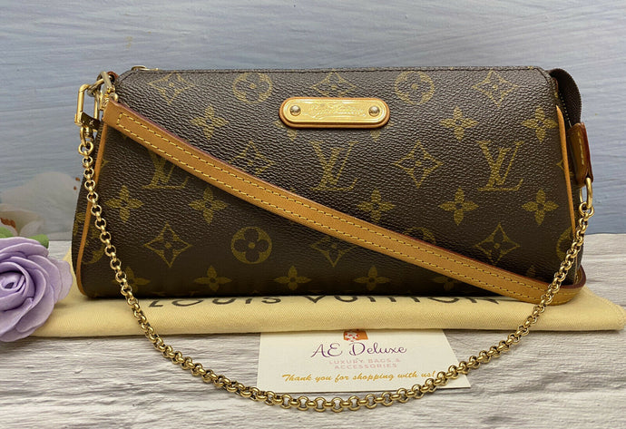 Louis Vuitton Eva Monogram Clutch Crossbody Shoulder Purse(SN5101)