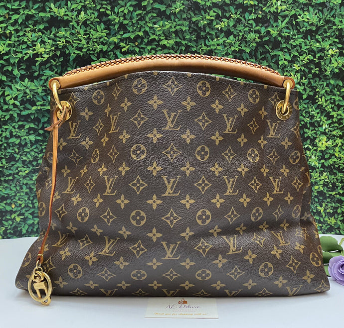 Louis Vuitton Artsy MM Monogram Shoulder Bag Tote Purse Handbag (AR4130)