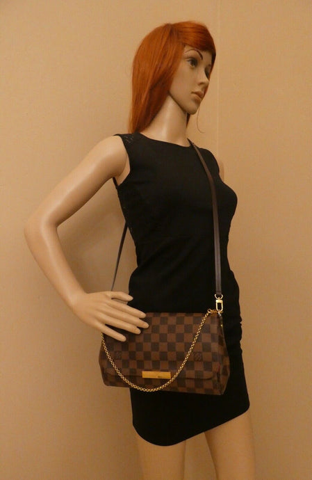Louis Vuitton Favorite MM Damier Ebene Bag (FL0135)