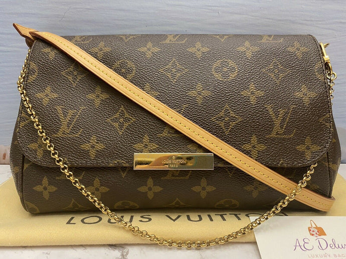 Louis Vuitton Favorite MM Monogram Clutch Purse (MI0154)