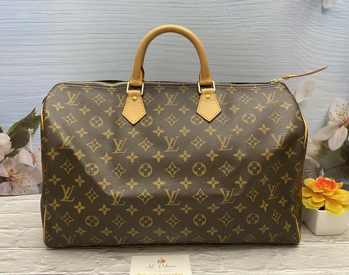 Louis Vuitton Speedy 40 Monogram Handbag Doctor Purse (AA3008)
