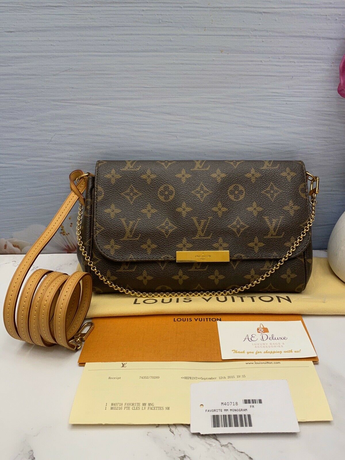 Louis Vuitton, Bags, Sold Additional Photos Lv Favorite Mm Monogram