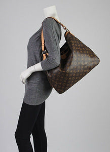 Louis Vuitton Delightful MM Monogram Beige Shoulder Bag (FL1132)