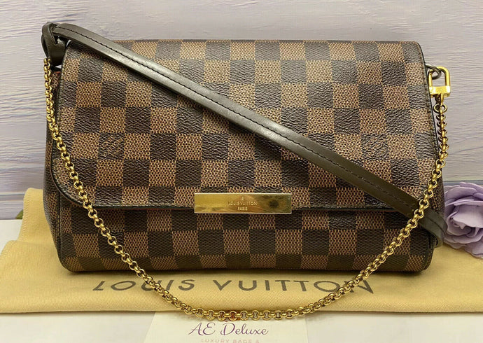 Louis Vuitton Favorite MM Damier Ebene Clutch (DU3184)