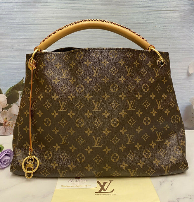 Lous Vuitton Artsy MM Monogram Shoulder Bag Tote Purse (AR3190)