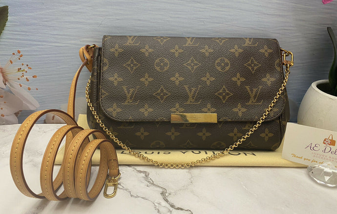Louis Vuitton Favorite MM Monogram Clutch Purse (DU0173)