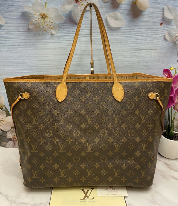 Louis Vuitton Neverfull GM Monogram Beige Tote (TH3099)