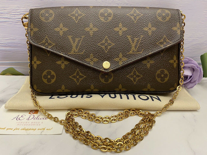 Louis Vuitton Felicie Monogram Fuchsia Clutch (MI1126)