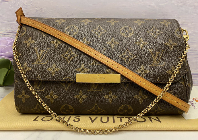 Louis Vuitton Favorite MM Monogram Clutch (DU1166)