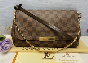 Louis Vuitton Favorite MM Damier Ebene Crossbody (FL1137)