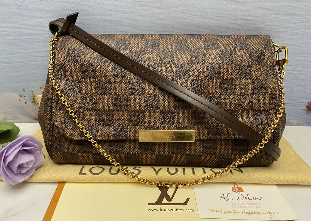 Louis Vuitton Damier Ebene Canvas Favorite MM Bag