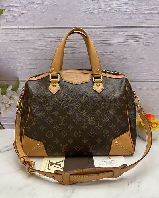Louis Vuitton Retiro PM Monogram Shoulder Purse Satchel (AR1152)