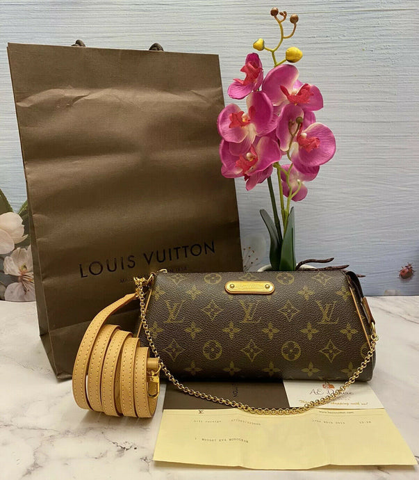 Louis Vuitton Eva Monogram Clutch Crossbody Bag (AA1103)
