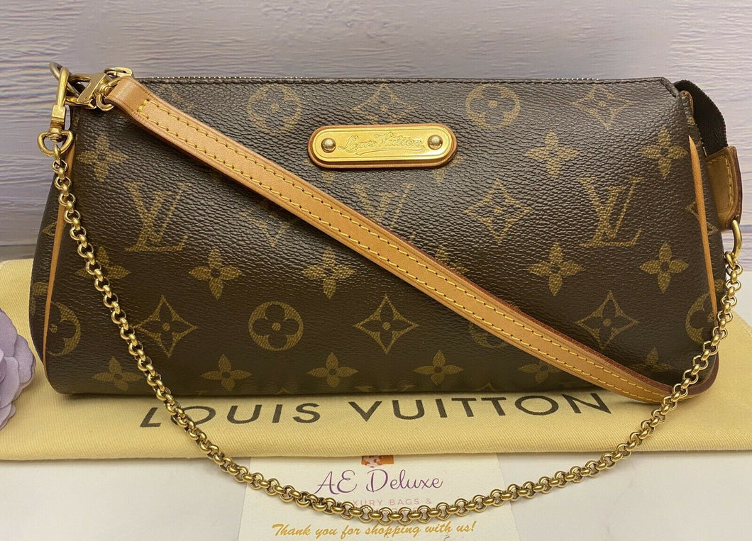 Louis Vuitton Louis Vuitton Eva Monogram Canvas 2 Way Clutch Bag +